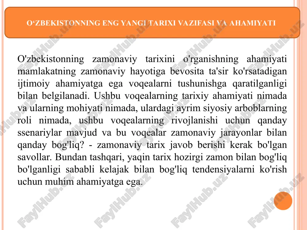 o‘zbekistonning eng yangi tarixi o‘quv fanining maqsadi va vazifalari - Page 4