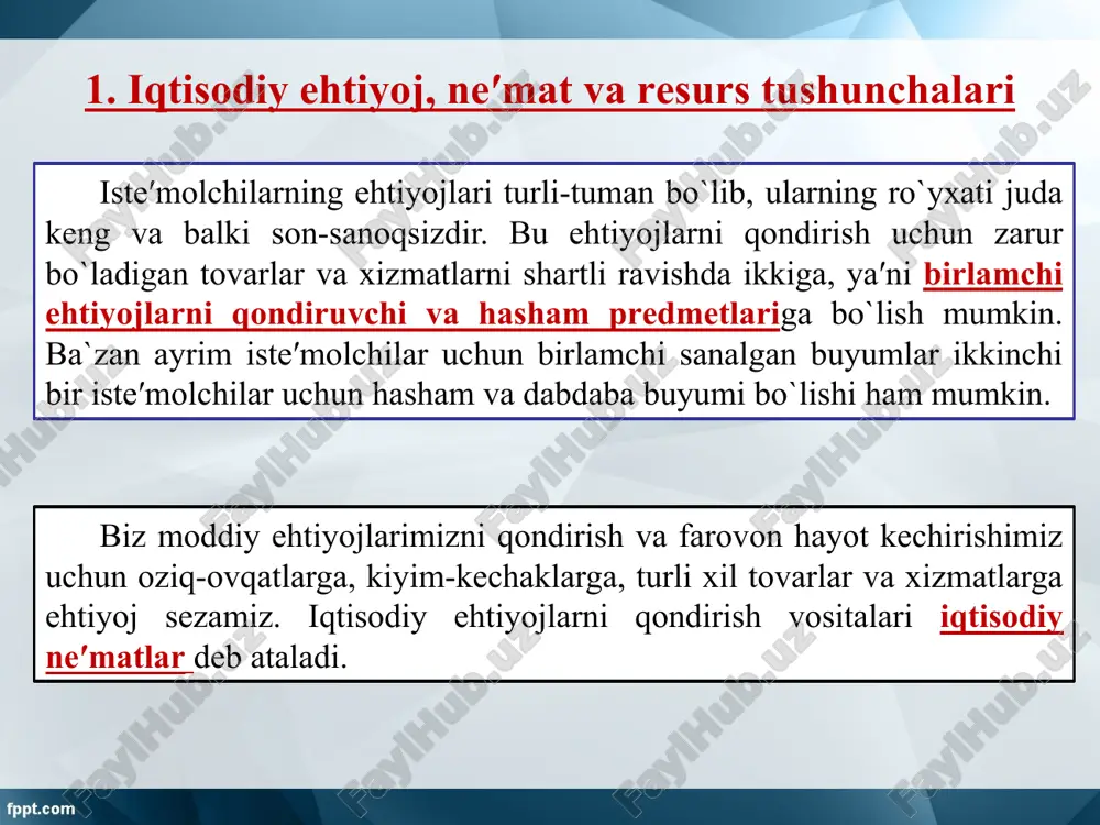 aksimal darajada qondirish ustida bosh qotirishlariga to`g`ri keladi. buning uchun mavjud resurslardan oqilona va samarali foydalanish yo`llarini izlab topish zarur bo`ladi. foydalaniladigan adabiyotlar: andreu mas-kolell, maykl d.uinston, djerri r.grin. mikroekonomicheskaya teoriya kniga-1,2.–m.: izdatelskiy dom. “delo” ranxigs, 2016-736 s. campbell r. mcconnell. microeconomics. - copyright 2015, macmillan publishing company, a division of macmillan, inc. pindyck, robert s.microeconomics. – copyright 2013, macmillan publishing company, a division of macmillan, inc. pindayk r., rabinfeld d.p32 mikroekonomika / per. s angl. — spb.: piter, 2011. — 608 s.: il. (seriya «klassicheskiy zarubejniy uchebnik»). campbell r. mcconnell, stanley l. brue, thomas p. barbiero. microeconomics. 557 bet. darslik. 2015. salimov b.,mustafakulov sh., salimov d. mikroiqtisodiyot masalalar,namunalar,topshiriqlar,testlar. -t.: iqtisodiyot, 2013. maksimova v.f. mikroekonomika: uchebnik. m:market ds, 2014. xodiyev b.yu., salimov b.t., yusupov m., salimov b.b. mikroiqtisodiyot: darslik. 2019. - 365 b. image2.jpeg image3.png image4.png image5.png image6.png image7.png image8.png image9.png image1.jpeg /docprops/thumbnail.jpeg