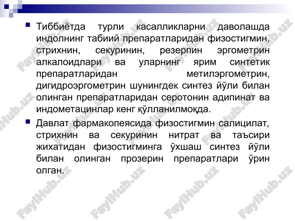 indol, ezerolin va lizergin kislota hosilalari - Page 4