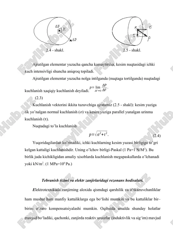 a deb ataladi. zanjirning ulanish nuqtasidagi u kuchlanish o‘zgarmas bo‘lganida va rezonans holatida zanjirdagi tok o‘zining maksimal qiymatiga erishadi. chunki om qonuniga muvofiq i=u/r, va reaktiv qarshiliklarning qiymatlariga bog‘liq emas. 2–rasmda rezonans holatidagi vektorli diagramma tasvirlangan. xl =xc shartda va reaktiv qarshiliklar qiymati bo‘yicha r aktiv qarshilikdan katta bo‘lgan holatda shunday oniy vaqt paydo bo‘ladiki, bu vaqtda reaktiv g‘altak va kondensatorlarning ulanish nuqtasidagi kuchlanish zanjirningning ulanish nuqtasidagi kuchlanishdan ortib ketadi. 3. kuchlanishlar rezonansi. r, l va c lar ketma–ket ulangan holatdagi rezonansni kuchlanishlar rezonansi deb ataladi. elektr zanjirida reaktiv unsurlardagi kuchlanishni ta’minot ulanish nuqtasidagi kuchlanishdan ortib ketishi quyidagi shart qanoatlantirganida o‘rinli bo‘ladi: (5) orqali ifodalangan (5.1.5) dagi kattalik qarshilik o‘lchov birligi bilan ulchanadi, hamda konturning tulqinli qarshiligi deb ataladi. 2-rasm. quyidagi munosabatni yozamiz: (6) mazkur ifoda (5.1.6) induktivli va sig‘imli qarshiliklarga ulanish nuqtasidagi kuchlanishni to‘liq zanjirning ta’minoti ulanish nuqtasidagi kuchlanishdan ortish karraligini ifodalaydi. q ga teskari bo‘lgan hamda rezonansli xossalarni …
