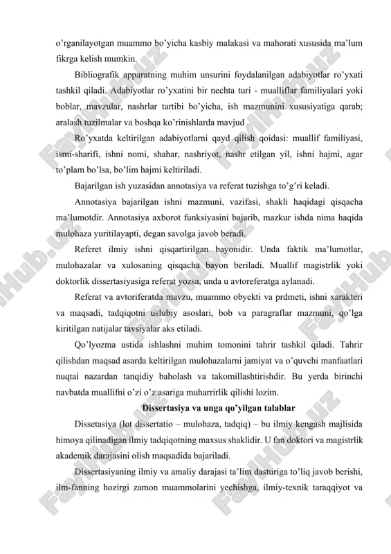 gistrlik akademik darajasini olish maqsadida bajariladi. dissertasiyaning ilmiy va amaliy darajasi ta’lim dasturiga to’liq javob berishi, ilm-fanning hozirgi zamon muammolarini yechishga, ilmiy-texnik taraqqiyot va ishlab chiqarish samaradorligini oshirishga xizmat qilishi kerak. bu dissertasion tadqiqot oldiga qo’yilgan asosiy vazifa va talabdir. dissertasiya mavzusi muassasaning ilmiy ishlar rejasiga kiritiladi, oliy ta’lim va ilmiy-tadqiqot muassasi ilmiy kengashi tomonidash tasdiqlananadi. dissertasiyani yozishda muallifdan mustaqil ilmiy izlanishlar olib borish, kasbiy masalakasini shakllantirish, ilmiy va kasbiy muammolarni hal qilishning qoida va usullarini bilish, olingan natijalarni amaliyotga tatbiq qila olishga doir ko’nikmalarga ega bo’lish talab etiladi. magistrlik dissertasiyasi oldiga qo’yilgan talabni muhim jihati ishni yozishdan maqsadda o’z ifodasini topadi. dissertasiyani tayyorlashdan maqsadmavzu bo’yicha magistrantning shaxsiy kuzatishlari, tajriba natijalari jamlangan ilmiy va amaliy ma’lumotlar va dalillarni to’plash, tartibga keltirish, muammo tahlili va qilingan ijodiy, hamda, ilmiy-uslubiy yechimni bayon qilish, tadqiqot natijalarini amaliyotga tatbiq qilish bo’yicha tavsiya va takliflar berishdan iboratdir. texnika sohasidagi muammolarga bag’ishlangan dissertasiyalar oldiga zamonaviy postnoklassik …