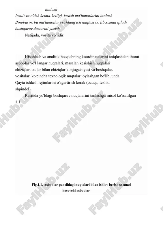 koordinata boltalari bo'ylab o'lchamli ko'chirmalar limitlari, ro'yxati va cnc xotirasida saqlanadigan subroutinlar soni. keyin nc axborot kodlash freymlar ketma-ketligi shakliga ega va shaklda yozilgan. binobarin, qo'lda dasturlash yordamida dasturlar oddiy qismlar uchun yoziladi va ularning yozilishi juda ko'p vaqt talab etadi. cnc mashinalari sonining ko'payishi bilan ishlab chiqarish, tizimlarni yaratish shaxsiy kompyuterda (kompyuterda) pmni avtomatik hisoblash yoki mashinada to'g'ridan-to'g'ri. cnc tizimlari rivojlanishi bilan sonning nisbati bir usul yoki boshqa usul bo'yicha tayyorlangan dasturlar. koʻpayadi cnc konsolida dasturlash tendentsiyasi, shuningdek, ulardan foydalanish nc cam tizimlarini tayyorlash uchun texnologik bo'limda. 2. cnc dasturlash bu usul programmalarning yaratilishi va klaviatura va displey yordamida cnc rafiga to'g'ridan-to'g'ri kiritiladi. masalan, mashina operatori nc dasturini tekshirishi yoki maxsus yordamida kerakli doimiy siklni tanlashi mumkin uni nazorat qilish dasturi kodiga qo'yadi yoki cnc to'g'ridan-to'g'ri rack-da qismni ishlab chiqarish uchun butun boshqaruv dasturini ishlab chiqadi. shopturn kabi siemens tizimlari, shuningdek, frezeleme guruhlarida dasturlash uchun keng qo'llaniladigan shopmill tizimlari …