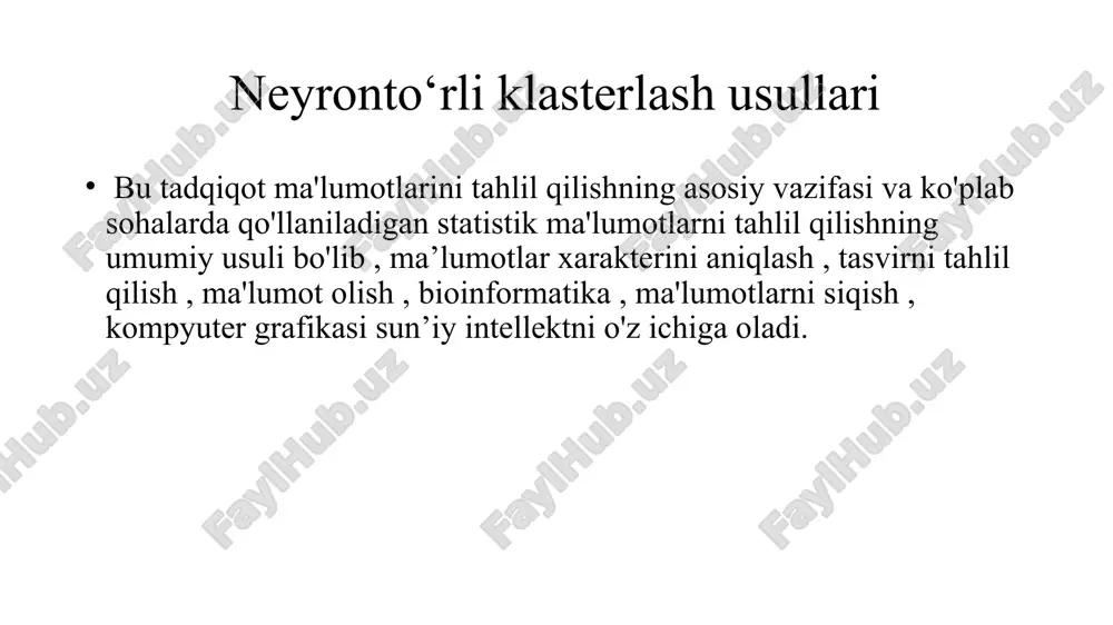 neyronto‘rli klasterlash usullari - Page 4