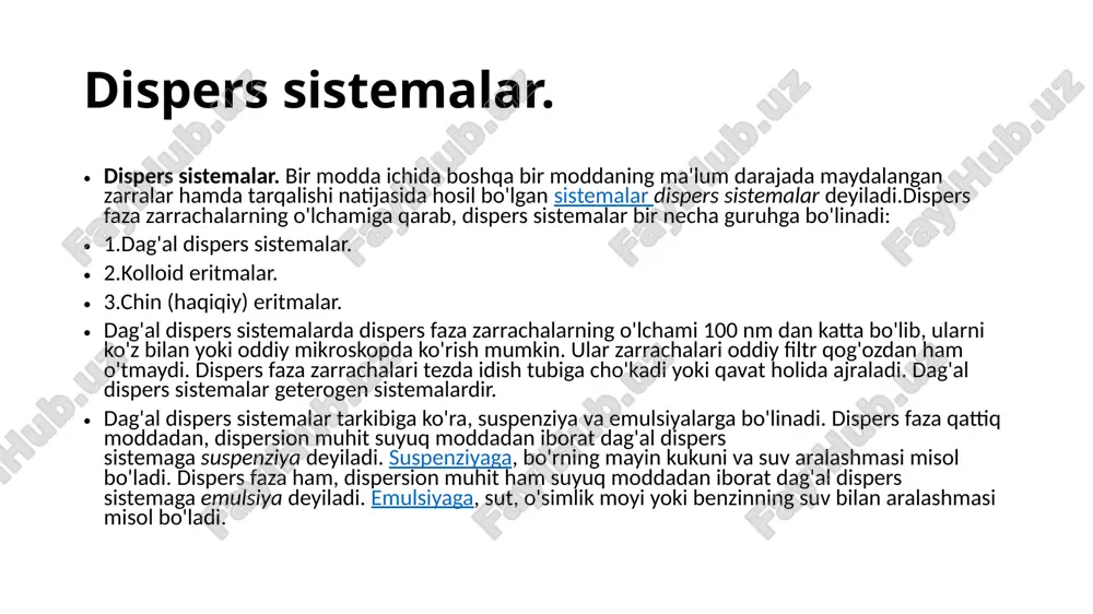 flash tamoyillari 1.maqsadiga qarab quyidagilar mavjud: -analitik elektroforez – moddalar aralashmasini sifat va miqdoriy tahlil qilish maqsadida ajratish; -preparativ elektroforez - alohida biokimyoviy jarayonlarda ishtirok etish uchun fraksiyalarni ajratishdan keyin ajratish. 2.tok manbasining zaryadiga qarab quyidagilar mavjud: -kataforez - ishlov beriladigan sirt manfiy elektr zaryadiga ega bo'lganda (ya'ni oqim manbaining salbiy kontaktiga ulangan) va -anaforez - sirt zaryadi musbat bo'lganda. 3. ajratilgan oqsillarning denaturatsiya darajasiga ko'ra ular quyidagilarga bo'linadi: mahalliy elektroforez va denaturatsiya sharoitida elektroforez mahalliy elektroforezdan farqli o'laroq, denaturatsiya sharoitida elektroforez ajratilgan oqsillarning fazoviy tuzilishini buzadigan kimyoviy reagentlardan foydalanishni o'z ichiga olad 4. tashuvchiga qarab elektroforez: tashuvchisiz, filtr qog'ozida tsellyuloza asetat plyonkalarida, kraxmalli jelda, agar va agaroz jellarida, poliakrilamid jelda. 5.axborot vositalarining yo'nalishiga qarab (jel, qog'oz va boshqalar) vertikal gorizontal. qog'oz elektroforezi aminokislotalarni elektr zaryadiga qarab ajratish imkonini beradi aminokislotalarni ajratishning eng oddiy usuli qog'oz elektroforezdir. aminokislotalar aralashmasini o'z ichiga olgan suvli eritmaning bir tomchisi berilgan ph qiymatiga ega …