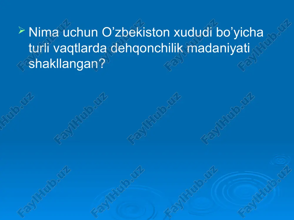 h qurilgan uylari, binolari orasida baland monumental arxitektura inshooti, ya’ni xukmdor qarorgohi va ibodatxona binolari bo’lishi kerak. 2. mudofaa devori bo’lishi kerak. u baland, qalin va murakkab mudofaa elementlari (burj, mustahkam darvoza, shinak va b.q) bilan ta’minlangan bo’lishi lozim. 3. shaharda maxsus mahallalar, magistral ko’chalar va kanalizatsiya sistemasi ham bo’lishi kerak. qadimgi davr yutuqlari antik davr qo’l tegirmoni ixtiro qilingan amfora va pifosdan yunonlar foydalanganlar kitoblar rimda vujudga kelgan proportsional tsirkul vujudga kelgan deraza oynasi vujudga kelgan arxaik davr axamoniylar imperiya tashkil etganlar shoh yo’li faoliyat yuritgan so’qa va omochdan keng foydalanilagan qadimgi davr yutuqlari insert jadvali bilimlarimga javob beradi; bilimlarim ga qarama-qarshi; yangi ma’lumot lar tushunarsiz (aniqlashtirish to’ldirishni talab qiladi) ma’lumot. v + - ?