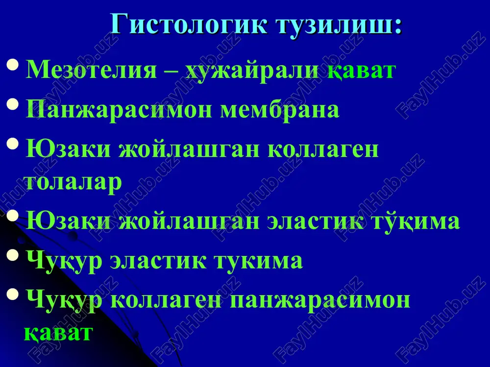 1 dan 4 xaftagacha klinikasi: tez charchash ta'sirchanlik uyquchanlik apatiya ishtaxani yo'qolishi bosh og'rig'ini yorug'lik va shovqinda kuchayishi tana xaroratining 1-2 soatga ko'tarilishi davomi ii davr – kasallikni rivojlangan davri prodromal davrdagi simptomlarning kuchayishi doimiy bosh og'rig'i meningial sindromlarning rivojlanishi: ensa mushaklarining rigidligi kerning simptomi brudzinskiy simptomi davomi nevrologik simptomatika – iii, vi, vii, viii, ix, x va xi juft nervlar zaralanadi: yutish qiyinlashadi qalqib ketish afoniya dizartriya xiqichoq nafas olish va puls ritmini buzilishi glossoplegiya davomi iii davr – terminal. meningoentsefalit – o'choqli simptomlar: piramidal belgilar, parez va paralichlar – pastki monoparez, paraparezlar vaskulit va toshmali bo'rtmachalar endoarteriit va bosh miya tomirlarini trombozi ishemik insult rivojlanishi davomi 3-xafta oxirida suvsizlanish yotoq yaralar nafas, qon tomir xamda xarakat markazlari paralichi bazilyar sil meningiti makropreparati spinal meningit: kasallikning 2-xafta oxirlarida jarayon orqa miya pardalariga o'tadi: belbog'simon og'riq ildizsimon og'riqlar og'riqlar umurtqa pog'onasi bo'ylab ular likvor yo'llarining to'silishidan ilgari boshlanadi. davomi likvorni …