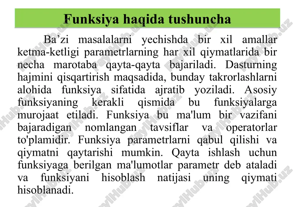 mutaxassislik masalalarini dasturlashda funksiyalardan foydalanish - Page 4