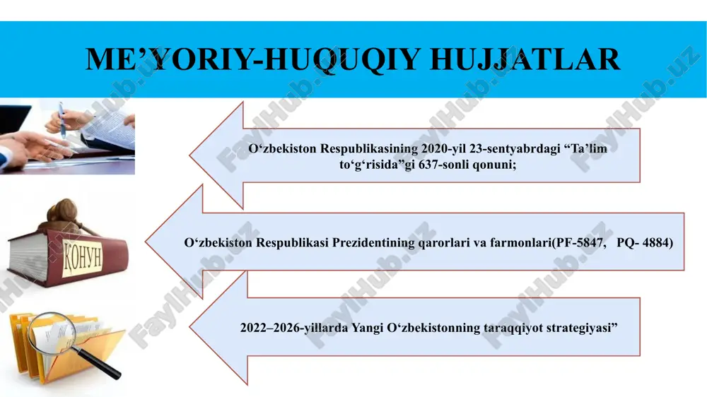 dars, har bir loyiha, “nega?“ “nima uchun?” savoli - ularning barchasi bizni doimo o‘rgangan, izlanuvchan va rivojlangan insonga aylantiradi. takliflar. “hayot davomida o‘qish” ni o‘qituvchining o‘zi ham o‘rganayotganini o‘quvchilarga ko‘rsatishi va ularga yangi topshiriqlar berib borishi kerak. maktablarda kelajak kasblari tanlovlarini o‘tkazish va natijalarni rag‘batlantirish . maktablarda zamonaviy pedagogik va informatsion texnolagiyalar yordamida o‘quvchlar o‘zlarini intellektual rivojlantirishlariga yordam berish fanlararo integratsiya-bu yondashuv o‘quvchini kengroq kontekstda fikrlashga o‘rgatadi. maktabda “hayot davomida o’qish “ tamoyilini joriy etishni amalga oshirish bo‘yicha chora-tadbirlar rejasi. t/r muammo amalga oshirish mexanizmi mas’ullar muddati natija 1 o‘quvchilarda mustaqil ta’lim olish ko‘nikmalarini shakllantirish. 1.mustaqil ishlashni rag‘batlantiruvchi loyihalar, taqdimotlar, elektron platformalardan foydalanishini ragbatlantirishni joriy etish.; 2. o‘z-o‘zini baholash – o‘quvchilarga mustaqil bajargan vazifalarini analiz qilish va xatolarini tuzatish imkoniyatini berish maktab rahbari, o‘ibdo‘ va fan o‘qituvchilari. 3 oy o‘quvchilarning tan olingan ta’lim platformalaridan (coursera, khan academy) foydalanish darajasining o‘sishi. uzoq muddatda hayot davomida o‘rganish qobiliyatining shakllanishi. 2 tanqidiy va …