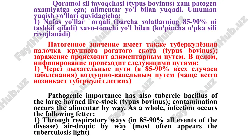 material vertebra also is subjected to quick necrosis, be accompanieding caseous by disinteration tissues. cool accumulate abscess develops in the field of necrosis patologik jarayonga ko'pincha umurtqa tanalarining oldingi qismi jalb bo'ladi va suyakning zararlangan kismi pastki umurtqa tomon ezilib borishi natijasida umurtqa pog'onasi deformatsiyaga uchrab – bukr (gorb) paydo bo'ladi. umurtqa pog'onasining deformatsiyasi ponasimon ko'rinishda bo'ladi patologicheskiy protsess zatragivaet glavnim obrazom perednyuyu chast tela pozvonka, pri kotorom razrushennaya chast «nasedaet»na nijelejashiy pozvonok, v rezultate chego razvivaetsya deformatsiya pozvonochnika – poyavlyaetsya gorb. tuberkulyoznaya deformatsiya pozvonochnika imeet klinovidnuyu formu the pathological process touches mainly front part of body vertebra, under which destroyed part "settle"na below lying vertebra with the result that develops deforming the spine - appears the hunch. tuberculous deforming the spine has a wedge-shaped form tuberkulez pozvonochnika (tuberkulezniy spondilit) boleyut preimushestvenno deti v rannem vozraste, porajayutsya 2—4 pozvonka, chashe v grudnom, reje — v poyasnichnom otdele pozvonochnika. klinicheskie priznaki …