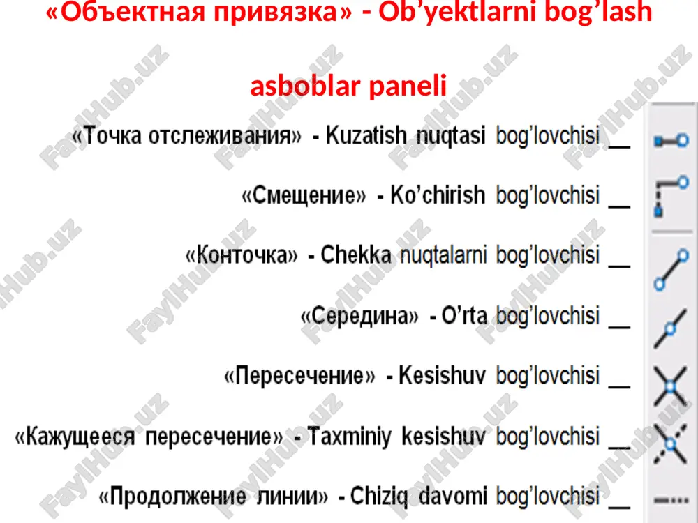 autocad dasturida modify panelidagi buyruqlarning vazifalari va ulardan foydalanish - Page 4