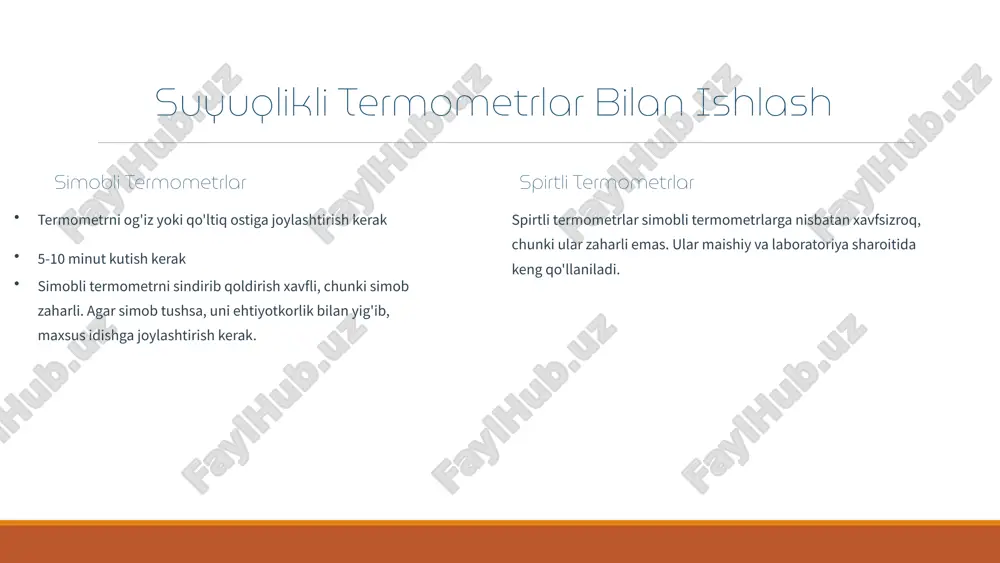 termometrik asboblar bilan ishlash - Page 4