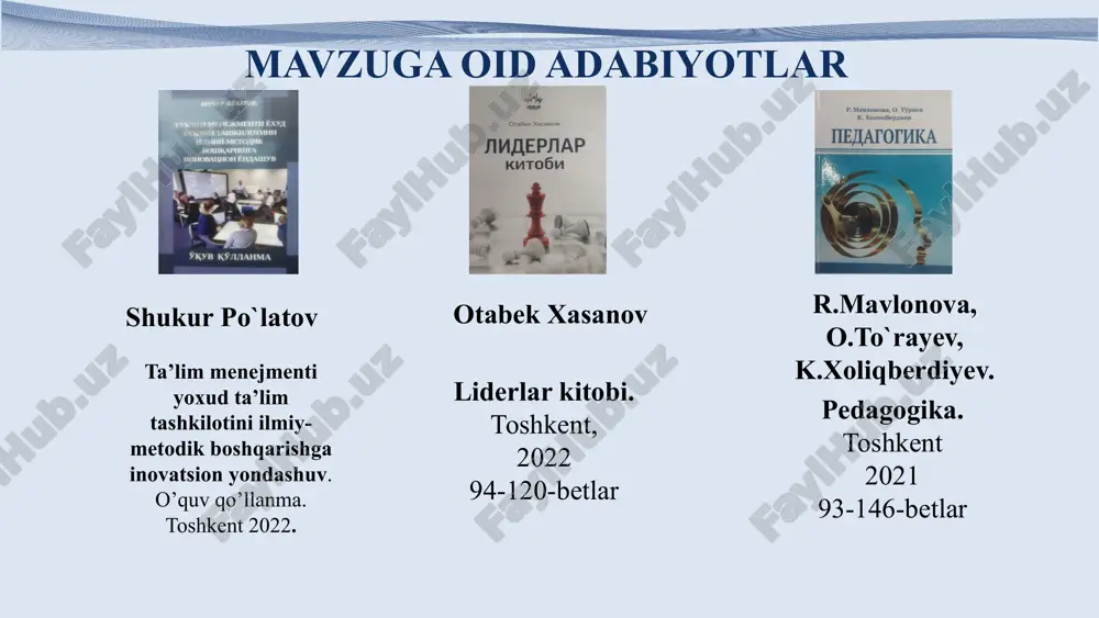 ariga yo’naltirishga doir seminar-treninglar tashkil qilish. 1. viloyatimizda joylashgan kaliyli o’g’itlar ishlab chiqarish zavodi hamda sho’rtangaz kimyo majmuas ma’muriyati bilan kelishgan holda yoshlarni kasbga yo’naltirilgan treninglar o’tkazish. 2. viloyatdagi barcha xususiy va davlat otm bilan kelishgan holda hududlardagi kadrlar yetishmovchiligini tahlil qilib yoshlarni ta’limga yo’naltirish bo’yicha seminarlar tashkil qilish. maktab direktori; direktor o‘rinbosalari; kasaba uyushmalari 2026-2027- o‘quv yili boshida (avgust) har chorak yakunida maktab o’quvchilarining aniq bir kasb egasi yoki ta’limning keyingi bosqichlarida o’qish uchun aniq maqsadli reja shakllantiriladi va ularning bandligi ta’minlanadi. kelajak uchun kadrlar zahirasi shakllantiriladi. 2 umum ta’lim maktablarning o’zida o’quvchilarni ixtisosliklarga ajratish. ta’limdan keyingi ta’limni davom etirish, pullik o’quv kurslarni tashkil etish; ma’lum bir kasblarga yo’naltirish; til o’rganishga jalb qilish. kuzatuv kengash; maktab direktori; direktor o‘rinbosarlari; metod birlashma rahbarlari; maktabning pedogogik kengashi. avgust oyi davomida har chorak yakunida bunda salohiyatli o’quvchilarning maktabda qolishi ehtimoli ortadi, ularning o’qituvchilarning bilim va salohiyatiga ishonchi shakllanadi. bundan tashqari, o’qituvchilarning moddiy …