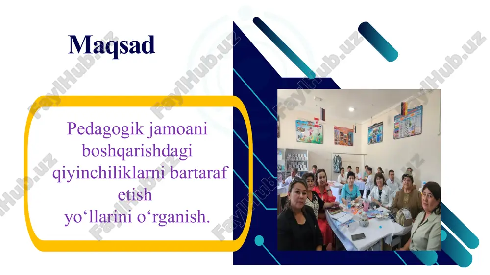 ruhiy muhit va jamoa madaniyatini shakllantirishdagi qiyinchiliklar. 1.jamoadagi har bir a’zoning fikrini eshitish va ularni tinglash kelishmovchiliklar bo‘yiha samarali muloqot. 2.so‘rovnomalar tashkil qlish. 3.jamoada o‘zoro ishonch va do‘stona muhitni yaratish. maktab direktori.maktab psixologi . 2025-2026 o‘quv yili davomi jamoada ruhiy zo‘riqishga barham beriladi. jamoa a’zolarining individual xususiyatlari inobatga olinadi. sog‘lom muhit sog‘lom jamoa shakllanadi. 2 turli ijtimoiy nizolar, ya’ni jamoadagi shaxsiy, shaxslararo, guruhlararo nizolarning mavjudligi. 1. nizolar yuzaga kelishining asosiy sabablarini aniqlab,bartaraf etish uchun jamoa a’zolari o‘rtasida uchrashuvlar, tadbirlar korporativlar tashkil qilish orqali jamoa a’zolari orasida iliqlik yaratish.kompromiss. 2.psixologik yordam va konsultatsiyalar taqdim etish. 3.ijtimoiy munosabatlardagi,kelishmovchiliklar ish taqsimotida va tartibidagi qiyinchiliklarni bartaraf etishda qonun doirasida adolatli tizimni mustahkamlash. mmibdo‘ 2025-2026 o‘quv yili davomida (avgust sentyabr) o‘qituvchilarning mehnatga bo‘lgan munosabati ijobiy tomonga o‘zgaradi. ishga bo‘lgan qiziqish va samaradorlik ortadi. 3 liderlik salohiyatining samarasizligi va jamoa a’zolarining motivatsiyasining pastligi. 1.maktabda liderlik salohiyatini oshirish. 2. pedagoglarning yutuqlarini qo‘llab quvvatlash rag‘batlantirish tizimini takomillashtirish (moddiy …