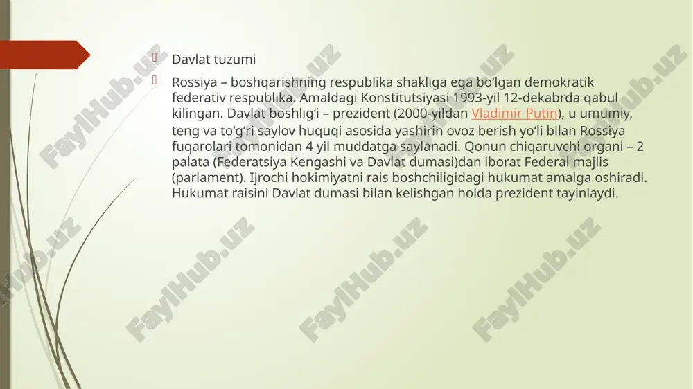 a iqtisodiyoti asta-sekin rejali iqtisodiyotdan aralash bozorga yoʻnaltirilgan iqtisodiyotga aylandi. u juda katta tabiiy resurslarga, xususan, neft va tabiiy gazga ega. 2022-yil holatiga koʻra, bu yevropadagi toʻrtinchi, nominal yaim boʻyicha dunyoda toʻqqizinchi va ppp boʻyicha oltinchi yirik iqtisodiyotdir. usmonov sovet ittifoqi parchalanishidan oldingi yillarda plastik qoplar ishlab chiqaradigan xususiy „agroplast“ kooperativini tuzib, millionerga (dollarda) aylangan edi. sssr parchalanganidan keyin u yanada boyidi usmonov 1990—1994-yillarda „interkross“ aj bosh direktorining oʻrinbosari sifatida ishlab, 1994—1998-yillarda „interfin“ banklararo investitsiya-moliya kompaniyasini boshqargan. shuningdek, 1994—1995-yillarda moskva aviatsiya-sanoat korxonasi bosh direktorining maslahatchisi, 1995—1997-yillarda mapo-bank raisining birinchi oʻrinbosari boʻlib ishlagan. 90-yillarning oxirida usmonov rossiyaning gazprom davlat gaz kompaniyasining sarmoyaviy-xolding shoʻba korxonasi gazprom invest holdings bosh direktori boʻlgan va uni oʻn yildan koʻproq vaqt davomida boshqarib, soʻngra 2014-yilda kompaniyani tark etgan. 1994—1998–yillarda usmonov interfin banklararo investitsiya-moliya kompaniyasi rahbari sifatida gaz uchun qarzdorliklarni undirgan. 1990-yillar oxirida usmonov rem vryaxirev bilan uchrashdi; „gazprom“ va „interfin“ oʻz kuchlari va mablagʻlarini birlashtirib, oskol …
