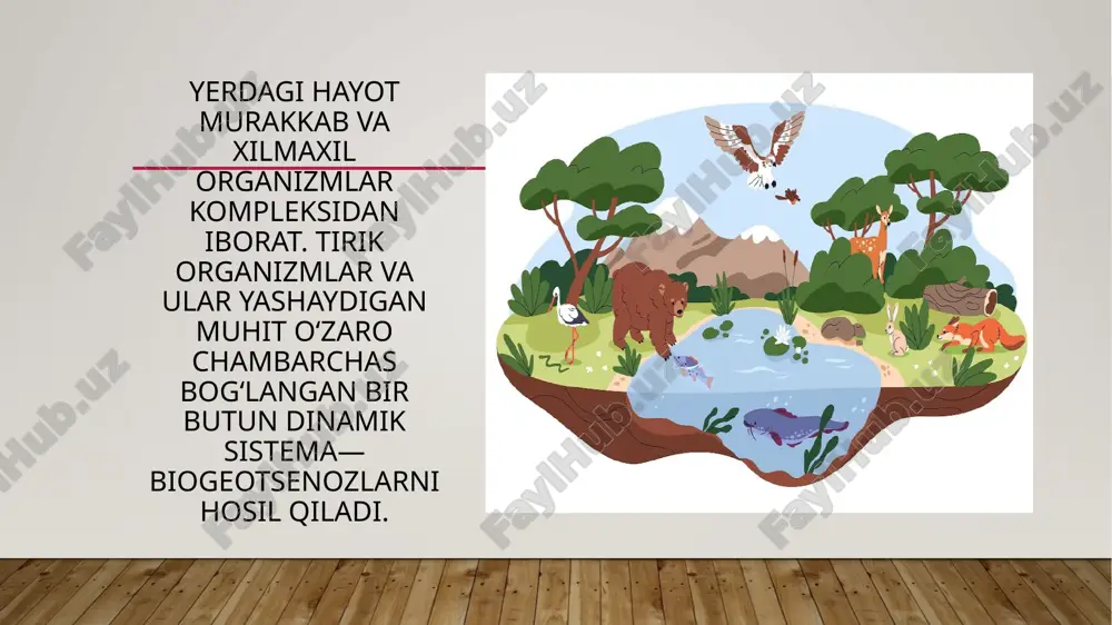 chalinishiga sabab bo’ldi, qanchasi hayotdan ko’z yumdi. zaharli moddalar ta’siri ham ko’p yilar davom etadi. turli mamalakatlar tomonidan dunyo okeani 6-7 mlrd.t qattiq chiqindilar tashlanadi, gidrosfera 90-100 mln. t. neft, neft mahsulotlari shundan 19-20 mln. tonna yer usti ekosistemasiga, 60-70 mln. tonna atmosferaga tushadi. hozirgi kunda dunyo bo’yicha ko’p miqdorda turli kimyoviy moddalar to’plangan bo’lib, ularning ayrimlari mutagenlik ta’sir ko’rsatadi, ular tirik organizm tanasida oksidlanish, tiklanish, parchalanish va qo’shilish jarayonlarida hujayra organik moddalarini ifloslaydi, organizim genetik belgisi o’zgaradi, ya’ni ayollar homiladorligi buzilishi, bolaning chala tug’lishi, bolalar o’limi ortishi, yurak-qon tomir, oshqozon, jigar, buyrak, rak kasalliklari, uyqusizlik kabi holatlar ko’payadi. rivojlanayotgan mamlakatlarda pestitsidlarni qo’llash natijasida har yili 375 ming odam zaharlanadi. ulardan yuz mingdan ortig’i o’lgan. zaharli gerbidsid va pestitsidlar qushlar, suv hayvonlariga salbiy ta’sir qiladi. masalan, aqsh ning suv havzalarida uchraydigan biologik organizmlarning 80% i teri va jigar raki bilan zaralangan. kanada sudan balig’i jigarida shish bo’lgan, 5% li xom …