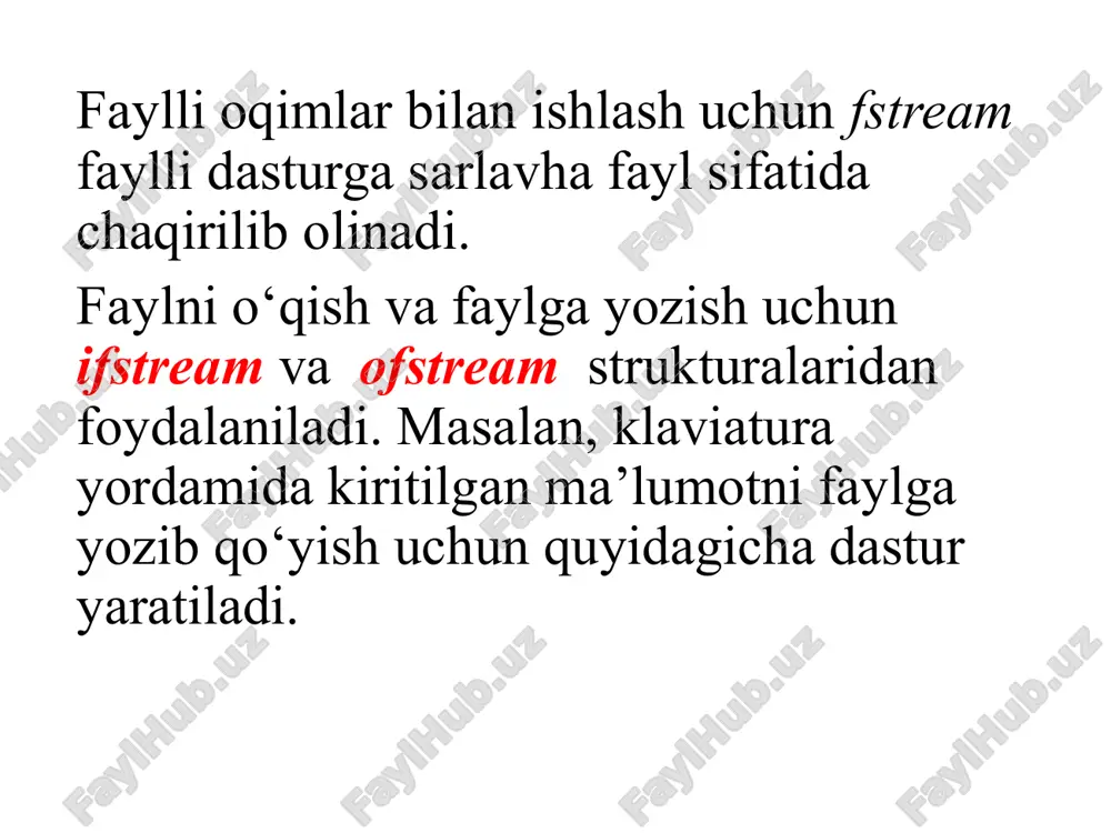 fayllar va fayllar bilan ishlash - Page 4