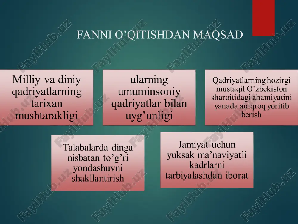 ’tiqod qilish yoki hech qaysi dinga e’tiqod qilmaslik huquqiga ega. diniy qarashlarni majburan singdirishga yo’l qo’yilmaydi». aqida (arab.) — dindorlar uchun majburiy hisoblangan, shak keltirmasdan, muhokama yuritmasdan eʼtiqod qilinishi lozim boʻlgan diniy talablar. barcha dinlarda o`ziga xos aqida talablari ishlab chiqilgan. islom aqidalarining asosi qur’onda berilgan, hadislardagi koʻrsatmalar negizida ishlab chiqilib, tartibga solingan. masalan islomning sunniylik yoʻnalishi ilohiyotida eʼtirof etiladigan aqidalar yoki imon talablari mavjud bo`lib, ular 7 tadir: allohning yagonaligiga, farishtalarga, muqaddas bitiklarga, paygʻambarlarga, oxiratga, taqdirga, inson qazo qilganidan soʻng qayta tirilishiga ishonish. ta’lumotiga ko’ra din (arabcha-ishonch, lot. religion) insonni qurshab olgan atrof-muhitdan tashqarida bo’lgan, uni va koinotdagi barcha narsalarni yaratgan, ayni zamonda insonlarga to’g’ri, haqiqiy, odil hayot yo’lini ko’rsatadigan va o’rgatadigan, ilohiy borliqqa ishonch va ishonishni ifoda etadigan maslak, qarash, ta’limot. ilohiyot (arab. — xudo toʻgʻrisidagi taʼlimot) — diniy aqidalar va ular haqidagi ilohiy koʻrsatmalarni oʻz ichiga olgan asosiy diniy taʼlimot. islomda ilohiyot ilk shakllanish davridan boshlab kalom …