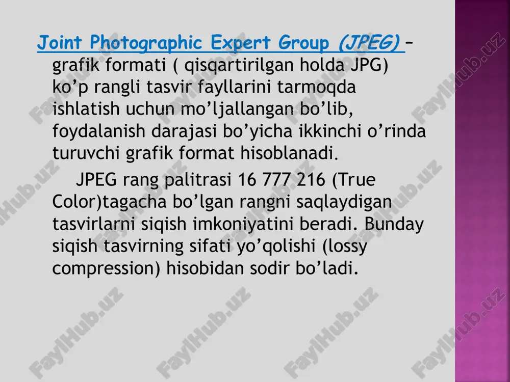 komp’ yuter grafikasida grafik formatlar va ularning xususiyatilari - Page 4