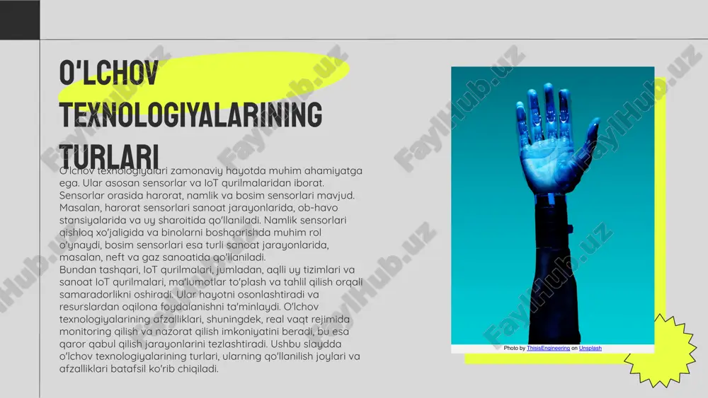 vjud. ushbu usullar yordamida tizimning zaif tomonlarini aniqlash va ularni bartaraf etish bo'yicha amaliy choralar ko'rish mumkin. tahlil usullari 2020 yilda yuz bergan "mirai botnet" hujumi iot qurilmalari orqali amalga oshirilgan eng katta xavfsizlik inshootlaridan biridir. ushbu hujum natijasida millionlab qurilmalar o'z nazoratini yo'qotdi, bu esa internetda keng ko'lamli xizmat ko'rsatishning to'xtashiga olib keldi. bu voqea iot xavfsizligini ta'minlashning ahamiyatini yana bir bor tasdiqladi. misol ma'lumotlarni himoya qilish usullari ma'lumotlarni himoya qilishda shifrlash asosiy rol o'ynaydi. shifrlash usullari, masalan, simmetrik va asimmetrik shifrlash, ma'lumotlarni ruxsatsiz kirishdan himoya qiladi. kirish nazorati ma'lumotlarni himoya qilishda muhim ahamiyatga ega. foydalanuvchi autentifikatsiyasi va ruxsat berish mexanizmlari ma'lumotlarga kirishni boshqaradi. tarmoq monitoringi orqali xavfsizlikni ta'minlashda muhim rol o'ynaydi. tarmoqdagi harakatlarni kuzatish imkoniyatlari tahdidlarni aniqlash va ularga javob berishga yordam beradi. 1. 2. 3. yuqori malakali mutaxassislar resurslar yetarli emas yangi texnologiyalar raqobat kuchayishi kompaniyada yuqori malakali mutaxassislar mavjud bo‘lib, ular innovatsion yechimlarni taklif qilishga qodir. …
