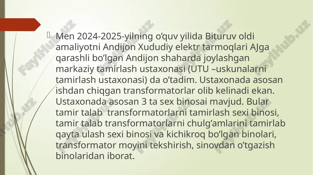 andijon xet aj markaziy tamirlash ustaxonasi - Page 4