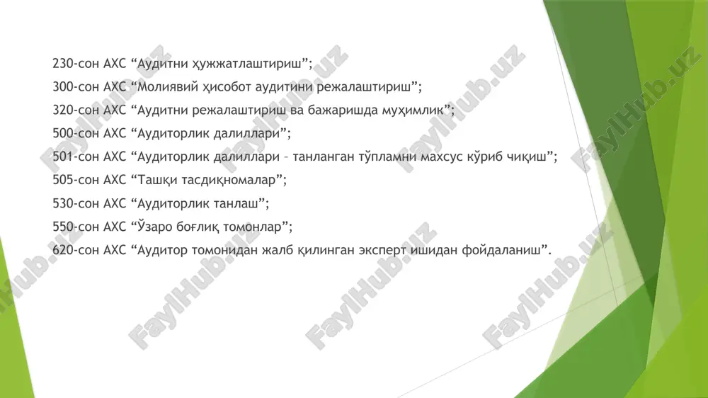 auditorlik dalilik - muayyan moddalar - Page 4