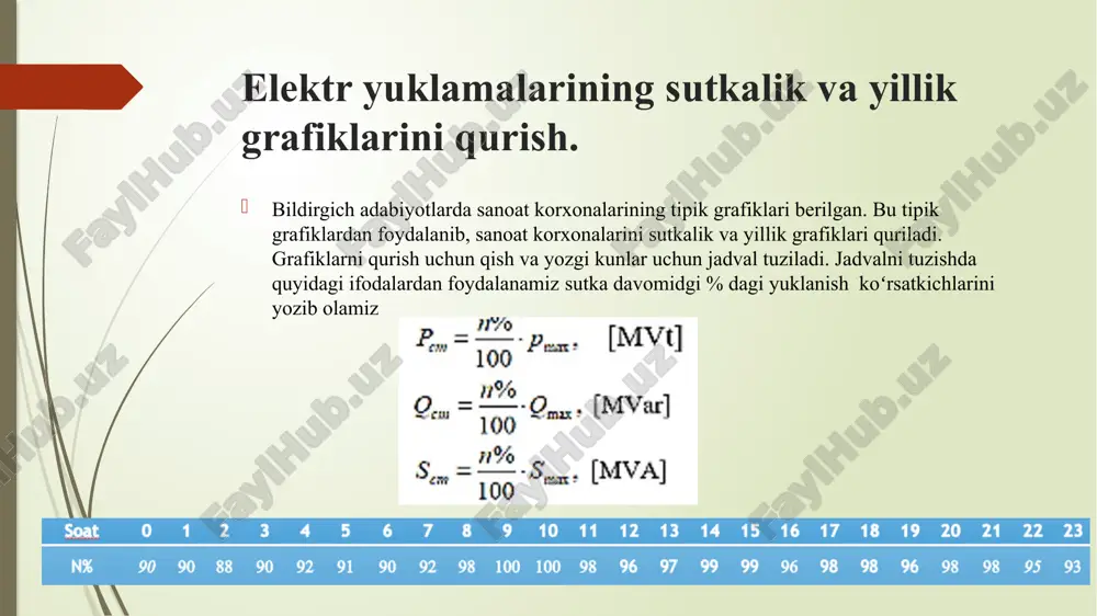 41*363,7*1,04=0,533 ka 7.o’chirgichlar uchun chegaraviy uzish toki: xt%=uk%=10,5%(6300ka v uchun) in.o1=1/10,5/100*31,6=300,8 a in.o2=1/10,5/100*331,05=3151,5 a hisoblab topilgan qisqa tutashuv toki ,basis (nominal) va maximal tok,zarbiy tok,transformatorlar qarshiligi,natijaviy qarshiliklar natijasida podstansiyalarda elektr jihozlarini tanlab oldim. podstansiyalarni elektr jihozlarini tanlash. tanlangan bosh sxemaga asosan elektr jihozlarini soni aniqlanadi. elektr apparatlarini tanlash kataloglar yordamida elektr qurilmaning normal rejimdagi ko‘rsatgichlari bo‘yicha bajariladi. qabul qilingan apparatni ulanish nuqtasidagi maksimal qisqa tutashuv toki ta’siri bo‘yicha tekshirib ko‘rinishi zarur. albatta, katalog bo‘yicha tanlangan apparatlarning parametrlari(nominal kuchlanishi va toki) elektr qurilmaning ekspluatatsiya sharoitidagi kuchlanish va tok miqdorlariga teng yoki katta bo‘lishi kerak. aniq apparatlarni ma’lum ish rejim sharoitlari uchun qabul qilinganda ko‘plab omillarni hisobga olishga to‘g’ri keladi. biz bulardan faqat apparatlarni qisqa tutashuv toki ta’siriga chidamligiga e’tibor beramiz, yani apparatlarning turg’unligini hisobga olamiz. aniq apparatlarni ma’lum ish rejim sharoitlari uchun qabul qilinganda ko‘plab omillarni hisobga olishga to‘g‘ri keladi. biz bulardan faqat apparatlarni qisqa tutashuv toki ta’siriga chidamligiga e’tibor beramiz, …