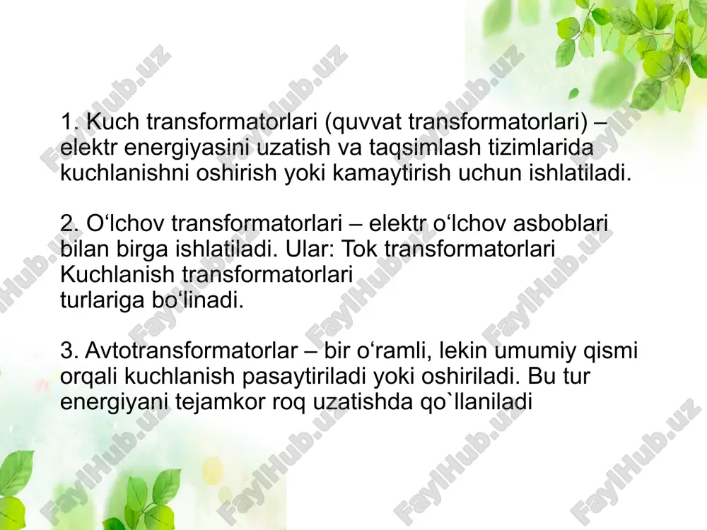transfarmator haqida umumiy malumotlar - Page 4