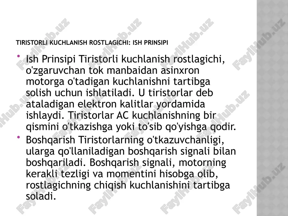 tiristorli kuchlanish rostlagichi: ish prinsipi - Page 4