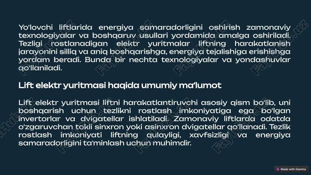 ov o.o., umarov sh.b. umumsanoat mexanizmlarining avtomatlashtirilgan elektr yuritmalar. – toshkent: effekt moliya, 2015. – 136 b. imomnazarov a.t. sanoat korxonalaridagi elektr jihozlariga xizmat koʽrsatish va ta‟mirlash. oʽquv qoʽllanma. – toshkent: turon iqboli, 2006. – 175 b. imomnazarov a.t. sanoat korxonalari va fuqarolik binolarning elektr jihozlari. oʽquv qoʽllanma. – toshkent: ilm ziyo, 2006. – 185 b. image1.png image2.png image3.png image4.png image5.png image6.png image7.png image8.png image9.png