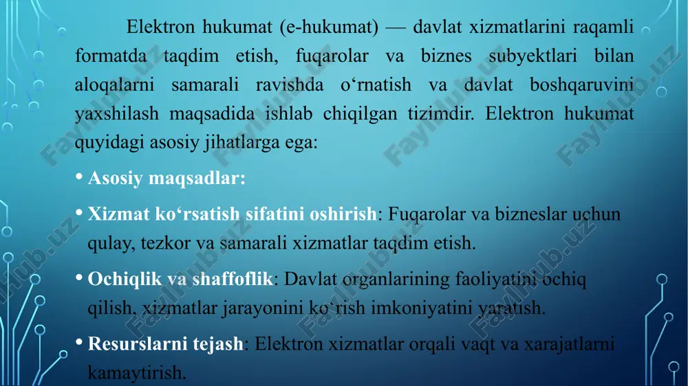 elektron xukumat tizimi imkoniyatlari, davlat interaktiv xizmatlari - Page 4