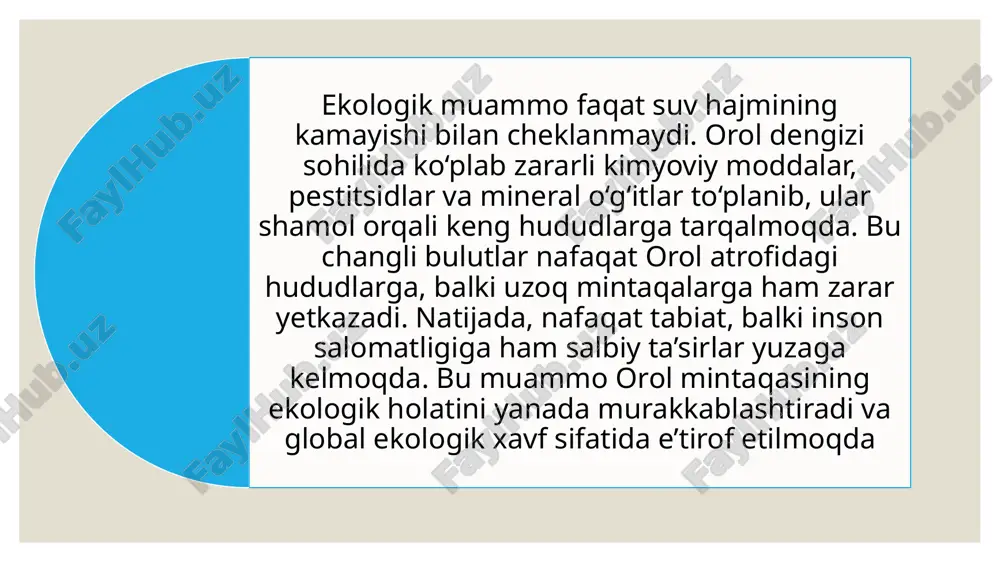 . orol dengizi markaziy osiyoning eng yirik ichki dengizlaridan biri bo‘lib, u tarixan mintaqaning iqtisodiy, ekologik va ijtimoiy hayotida muhim rol o‘ynagan. biroq xx asrning oxiri va xxi asr boshlarida yuzaga kelgan ekologik inqiroz, ayniqsa, orol dengizining qisqarishi, hududda katta muammolarga sabab bo‘ldi. bugungi kunda dengizni tiklash va suv resurslarini samarali boshqarish uchun turli texnologiyalar va usullar joriy etilmoqda. ushbu bo‘limda orol dengizini tiklashda qo‘llanilayotgan asosiy texnologiyalar va suv resurslarini boshqarish mexanizmlari haqida batafsil so‘z yuritiladi avvalo, suv resurslarini boshqarishda muhim ahamiyatga ega bo‘lgan texnologiyalardan biri samarali suv ta’minoti va sug‘orish tizimlaridir. orol dengizining qisqarishi asosan amudaryo va sirdaryodan keluvchi suvlarning sanoat, qishloq xo‘jaligi va boshqa sohalarda behuda sarflanishi bilan bog‘liq. shuning uchun, suvni tejash va uni oqilona boshqarish maqsadida modernizatsiya qilingan sug‘orish tizimlari joriy etilmoqda. drip (tomchilab) sug‘orish, zamonaviy nasos va kanallar, suv oqimini avtomatlashtirilgan boshqarish tizimlari kabi texnologiyalar suvni yo‘qotilishini kamaytiradi va qishloq xo‘jaligida samaradorlikni oshiradi. bu orqali …