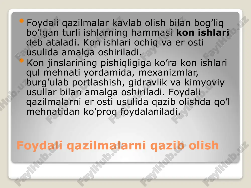 metallurgiyada qo‘llaniladigan xomashyo materiallari - Page 4
