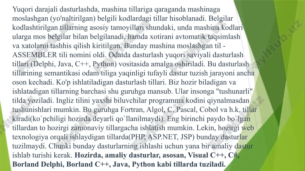 bu tilni internet orqali tarqata boshladi. bu paytda o‘zining “dasturlash tillarining qiyosiy taqrizi” veb sahifasi bilan internetda to 1996-yilgacha stiv mayevskiy ismli kishi taniqli edi. u ham macintoshni yoqtirardi va bu narsa uni gvido bilan yaqinlashtirdi. o‘sha paytlarda gvido bbc ning “monti paytonning havo sirki” komediyasining muxlisi edi va o‘zi yaratgan tilni monti payton nomiga python deb atadi (ilon nomiga emas). 1991-yil birinchi oyd(obyektga yo‘naltirilgan dasturlash) vositalari paydo bo‘ldi. bir qancha vaqt o‘tib gvido gollandiyadan amerikaga ko‘chib o‘tdi. uni nri korparatsiyasiga ishlashga taklif etishdi. u o‘sha yerda ishladi va korparatsiya shug‘ullanayotgan proektlarni python tilida yozdi va bo‘sh ish vaqtlarida tilni interpretatorini rivojlantirib bordi. bu 1990-yil python 1.5.2 versiyasi paydo bo‘lguncha davom etdi. gvidoning asosiy vaqti korparatsiyani proektlarini yaratishga ketardi bu esa unga yoqmasdi. chunki uning python dasturlash tilini rivojlantirishga vaqti qolmayotgandi. shunda u o‘ziga tilni rivojlantirishga imkoniyat yaratib bera oladigan homiy izladi va uni o‘sha paytlarda endi tashkil etilgan beopen …
