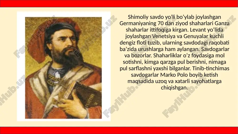 o‘rta asrlarda tovar ishlab chiqarishning yuksalishi. bozor va yarmarkalar - Page 4