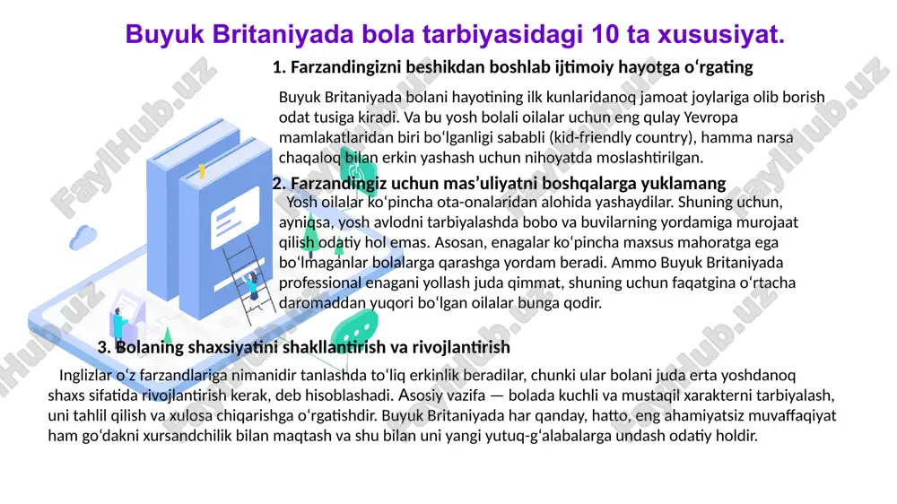 a, ikkinchisi shotlandiyada joylashgan[2]. unesko maʼlumotlariga koʻra, 2012-yilda mamlakatda 3,5 million talaba tahsil olgan, ulardan 427 ming nafari xorijiy fuqarolardir[3]. buyuk britaniyaning taʼlim tizim birinchi maktab-internatlar britaniyada erta oʻrta asrlarda — asosan monastirlarda paydo boʻlgan[4]. xii asrda rim papasi barcha benediktin monastirlarini ular bilan xayriya maktablarini ochishga majbur qildi. biroz vaqt oʻtgach, bunday maktablarda oʻqish pulli boʻla boshladi. aristokratik oilalar monastir maktablaridan koʻra uyda taʼlim olishni afzal koʻrsalar ham, vaqt oʻtishi bilan oʻsmirlar uchun, ijtimoiy kelib chiqishidan qatʼi nazar, tengdoshlari bilan birga oʻqish foydaliroq, degan eʼtiqod tarqaldi. oʻquvchilarning yoshi boʻyicha maktablarning tasnifi toʻliq siklli maktablar — bu yerda 3 yoshdan 18 yoshgacha boʻlgan barcha yoshdagi bolalar oʻqiydi. maktabgacha taʼlim muassasalari — 2 yoshu 9 oyligidan 7 yoshgacha boʻlgan bolalar uchun bolalar bogʻchalari deb ataladi. yosh talabalar uchun muassasalar: boshlangʻich maktab — oʻquvchilarning yoshi 4 yoshdan 11 yoshgacha oʻrta maktab — 7 yoshdan 13 yoshgacha boʻlgan bolalar uchun. katta maktablar — …