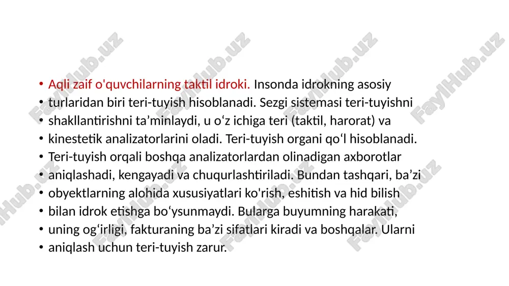 aqli zaif o'quvchilarning bilish faoliyati - Page 4