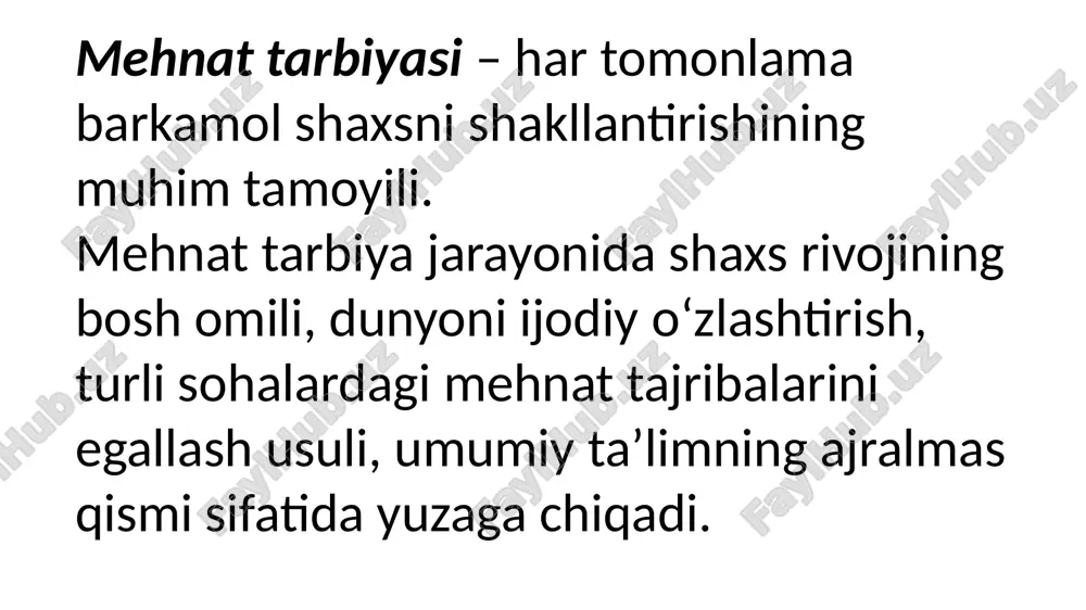 radiki, bularda tarbiyalanuvchilardagi ijobiy xulq-atvorni rag’batlantirish, salbiy xislatlarni tuzatish yoki oldini olish, ularning his-tuyg’ulari va maqsadlariga bevosita ta’sir ko’rsatishda foydalaniladi rag’batlantirish metodlari – o’quvchilarning harakatlarini ijobiy baholashni ko’zda tutadi. rag’batlantirish quvonch, qoniqish, qanoatlanish kechinmalarini paydo qiladi, tetiklik va g’ayrat bag’ishlaydi, o’z kuchiga ishonchni mustahkamlaydi, ijobiy xatti-harakatlarni rag’batlantiradi, o’z faoliyati va xulqiga mas’uliyatini oshiradi. jazo berish metodlari – bu o’quvchilarning xatti-harakati va faoliyatiga salbiy baho berishdir. jazo berish axloq me’yorlariga qarama- qarshi faoliyat va xatti-harakatlarni muhokama etishni ifodalayd image1.png /docprops/thumbnail.jpeg