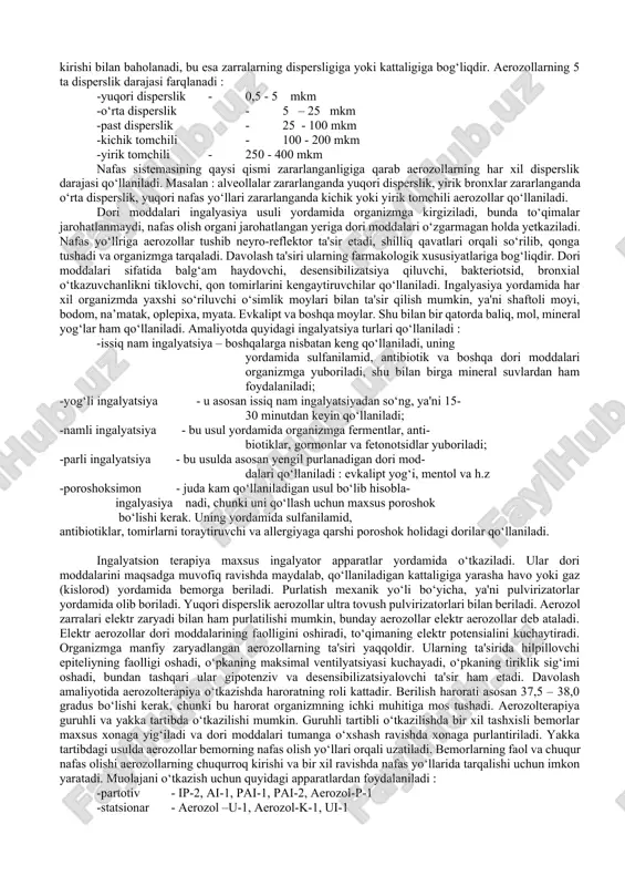 di. ular organizmga ta'sir etganda issiqlik sezgisini keltirib chiqarmaydi va terining eng yuza qatlamida yutiladi, ya'ni 1 mmgacha ichkariga kirishi mumkin. uning ko‘p qismi epidermisga yutiladi va kam qismigina terining so‘rg‘ichli qatlamiga va yuzadagi tomir chigallariga yetib boradi. terida pigmentlarning bo‘lishi uning yutilishini ko‘paytiradi, teri kapillyarlarini kengaytiradi, terining rangini o‘zgartiradi. ultrabinafsha nurlari fotoelektrik va fotokimyoviy ta'sir qilish xususiyatlariga egadir.bunda organizm to‘qimalaridagi har xil atomlarga ta'sir etib, ularni qo‘zg‘atadi va u yerda kimyoviy modda almashinuvining kuchayishiga sabab bo‘ladi. buning natijasida biologik aktiv moddalar hosil bo‘lib, qonga so‘riladi va organizmda javob reaksiyalarini yuzaga keltiradi. shu bilan birga organizmga ta'sir etib, raxitga qarshilik ko‘rsatadigan maxsus modda – vitamin d hosil bo‘ladi. shuning uchun ultrabinafsha nurlari raxit kasalligining oldini olinishda qo‘llaniladi. ular bakteriotsid ta'sir qilish xususiyati-ga ega, bunda nurlar jarohat yuzasidagi, shilliq pardadagi, shuningdek havodagi bakteriyalarga bevosita, to‘g‘ridan to‘g‘ri ta'sir ko‘rsatadi, ya'ni ularni o‘ldiradi. organizmga infraqizil va ultrabinafsha nurlari bilan ta'sir etilganda terida qizarish …