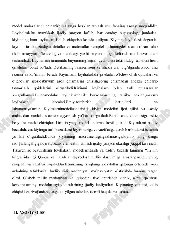 imperiyasining ham havfli rakibiiga aylangan.[2] urta osiyoda oramiy, yunon, forsiy yozuvlari keng tarkalgan. ular moddiy va ma’naviy madaaniyatning keyingi ravnakiga bekiyoss ta’sir kursatdi. shu davrga ta’lukli rasmlaarda va haykallaarda er va unumdorlik hudosi anahita, otliklaar, hayvonlar, hayolik mahluklarshakl-shamoyillarni ko`ramiz. afrosiyob topilmaalari orasida chakmon, uzun kunjli etik, uchli bosh kiyim kiygan, buyniga kimmatbaho ma’danlardan bezaklar osib olgan haaykalchalar dikkatimizni tortadi. kadimda zarb etilgan tangalar, idish tovoqlar, kurol aslahaalaargaa tushiriilgaan rasmlarda tabiat manzaralarini, odam va hayvonlar tasvirini ko`ramiz. ayritomdan topilgan yodgorliklarga ko`raa urta osiyoda musiqa san’atitarakkiy topgan. urta osiyo va eron halqlarining kadimgi madaniy mezosining asl durdonalaridan biri bu mukaddas «avesto» kitobidir. «avesto» zardushtiylik dinining mukaddas kitobi bo`lib, bu din kurtaklari 1- rasm. qadimiy urta osiyo erkaklar va ayollar kostyumi zardushtiylik kuldorlik ilk feodalizm davrida urta osiyoda asosiy diniy e’tikod sifatida keng tarkalgan. zardushtiiylik bu uulkalarda islom dini joriy etilgan ilk davrlaarda ham bir necha yillar saklanib kolgan. «avesto» nafakat diniy kitob, …