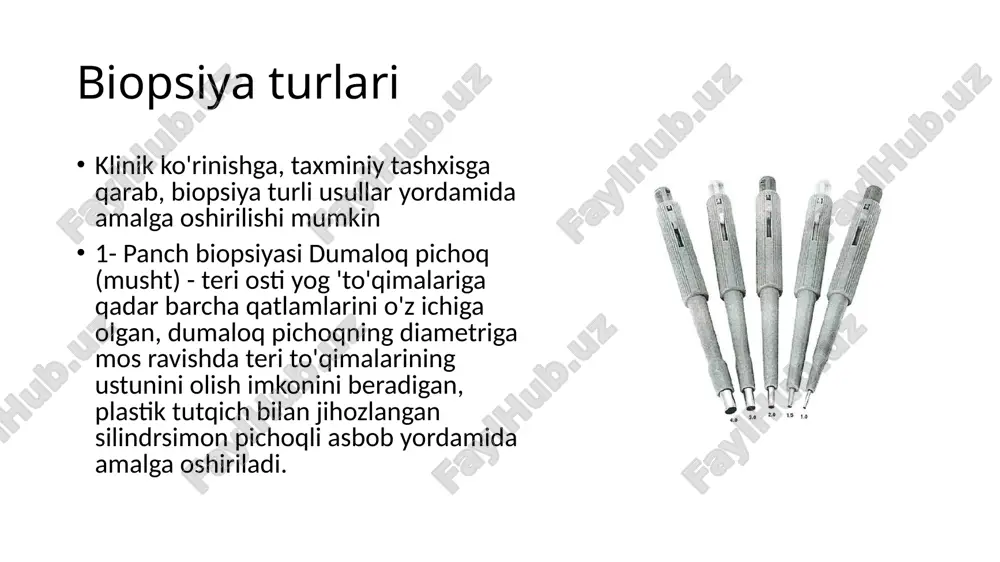 lar kiradi: - keng va shikast etkazuvchi aralashuvlar paytida organizmning hayotiy funktsiyalarini boshqarish mumkin emasligi; - qorin bo'shlig'i organlarini qayta ko'rib chiqishda qiyinchiliklar tug'diradigan mushaklarning bo'shashmasligi; - har doim ham to'liq anesteziyaga erishish mumkin emas; - "bemorning o'z operatsiyasida ishtirok etishi" istalmagan momenti. mahalliy og'riqsizlantirishga qarshi ko'rsatmalar: 1. mahalliy og'riqsizlantirish vositalariga allergiya va yuqori sezuvchanlik. 2. ruhiy kasalliklar va psixomotor ajitatsiya, alkogolli intoksikatsiya. 3. erta bolalik. 4. miorelaksant vositalaridan foydalanish zarurati 5. bemorning lokal anesteziyadan qat'iyan bosh tortishi. 6. gumon qilingan blokada joylarida to'qimalarning infektsiyasi va deformatsiyalari. 7. asab tizimining shikastlanishi. 8. gemorragik sindrom. 9. bemorning hissiy beqarorligi va u bilan to'g'ri aloqaning yo'qligi. mahalliy og'riqsizlantirish - bu sezgir nerv sonlarining qo'zg'aluvchanligini vaqtincha bostiradigan va impulslarning asab tolalari bo'ylab o'tkazilishini to'sib qo'yadigan va mahalliy yoki regonar sezgirlikni yo'qotadigan dorivor moddalar. hozirgi vaqtda lokal anesteziya vositalari kimyoviy tuzilishiga ko'ra ikki guruhga bo'linadi: aromatik kislotalarning efirlari va murakkab kislota amidlari. efir guruhining …