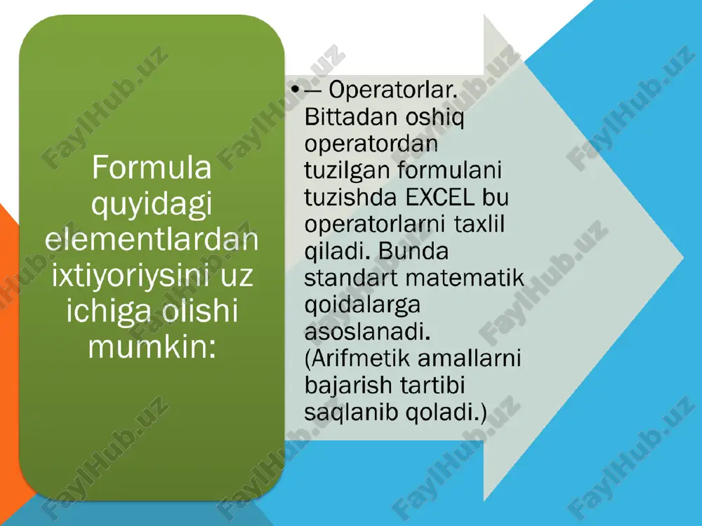 excel dasturida formula bilan ishlash excel dasturida iqtisodiy masalalarni yechish - Page 4