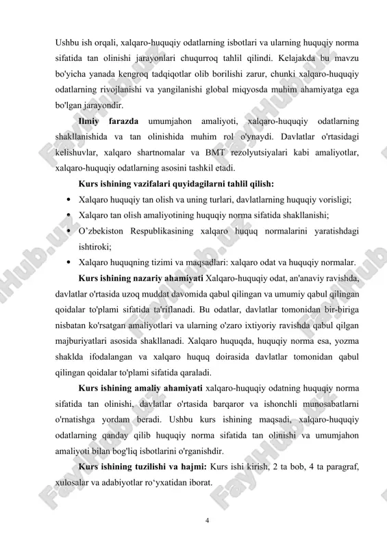 keladi. shu ma’noda davlatlarni tan olish odatdagi informativ akt emas, balki xalqaro hayotda tegishli o‘zgarishlarga olib keluvchi qadamdir. boshqacha so‘z bilan aytganda, tan olish degani yangi davlat bilan xalqaro aloqalar olib borishga tayyor ekanligini ko‘rsatuvchi yuridik holatdir. yangi davlat uchun tan olishning yuridik ahamiyati borasida ikki xil konstituitiv va deklarativ nazariyalar mavjud. konstituitiv nazariyaga ko‘ra, tan olish davlatning xalqaro subyektlilik huquqini ta’kidlaydi, ya’ni faktik holatni yuridik holatga aylantiradi. deklarativ nazariyaga binoan esa, davlat tashkil etilganidayoq, tan olinishidan mustaqil ravishda subyektlilik huquqiga ega bo‘ladi. rasmiy yuridik jihatdan har qanday davlat tashkil topishining asosida xalq irodasi yotadi. davlat aynan shu xalqning suvereniteti sifatida dunyoga keladi. shunday qilib, amerika davlatlari tashkiloti nizomida qayd etilganidek, «davlatning siyosiy jihatdan mavjudligi uning boshqa davlatlar tomonidan tan olinishiga bog‘liq emas. hatto tan olinishiga qadar ham davlat o‘z yaxlitligi va mustaqilligini himoya qilish, o‘z xavfsizligi va farovonligini ta’minlash huquqiga egadir» (9-modda). ayni chog‘da, o‘z huquqlaridan amalda foydalanish masalasi …