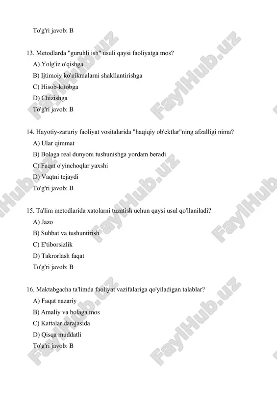 maktabgacha yoshdagilarning hayotiy test - Page 4