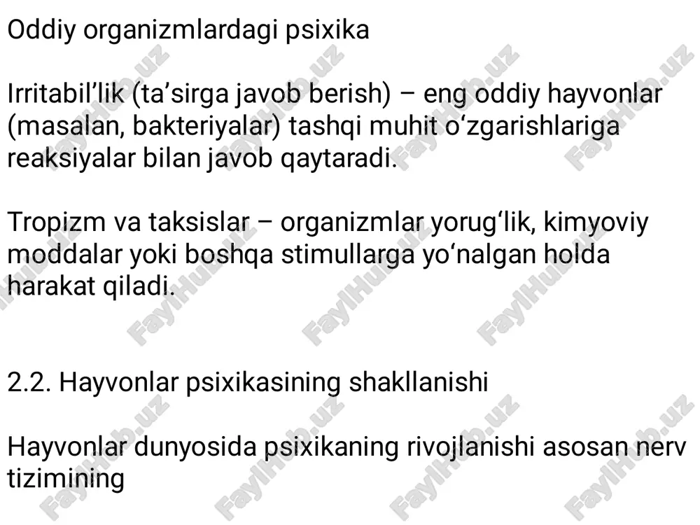 psixikaning evolutsiyasi va vujudga kelishi - Page 4