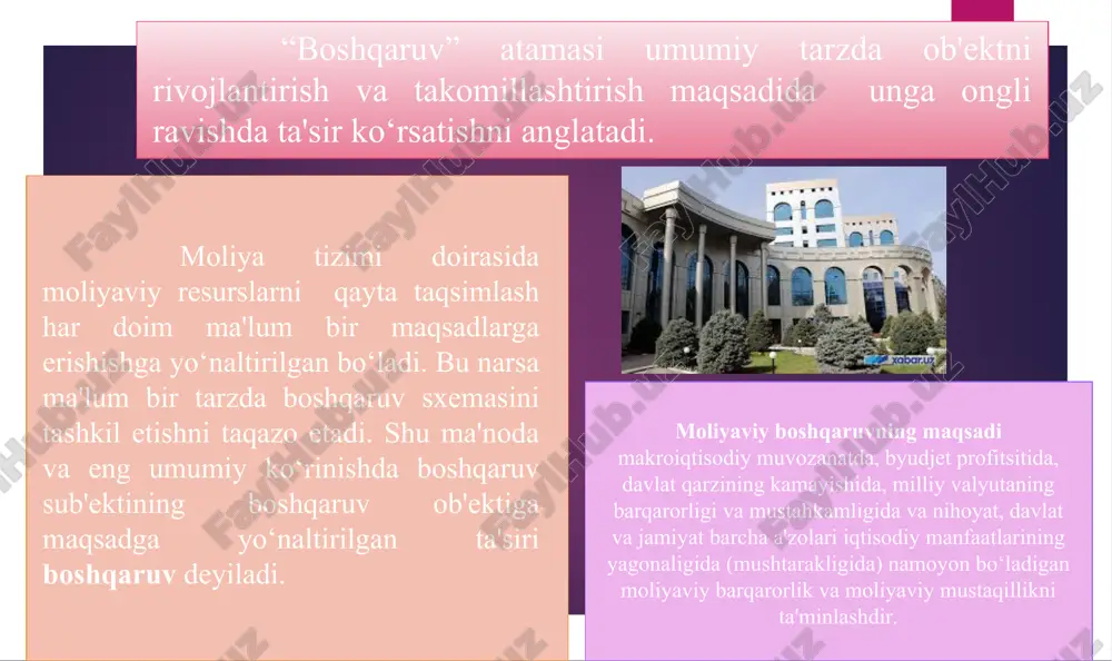 li jamg‘armalari byudjetlarining ijrosi to‘g‘risidagi hisobotlarni tashqi audit o‘tkazish hamda baholash uchun o‘zbekiston respublikasi hisob palatasiga yuboradi. 10. davlat byudjetining va davlat maqsadli jamg‘armalari byudjetlarining tegishli davrdagi ijrosi to‘g‘risidagi hisobotlarni tasdiqlash uchun o‘zbekiston respublikasi oliy majlisi palatalariga taqdim etadi. 11. moliya yili mobaynida o‘zbekiston respublikasi respublika byudjetidan ajratiladigan mablag‘larga va davlat maqsadli jamg‘armalari byudjetlariga o‘zgartirishlar kiritish to‘g‘risidagi takliflarni ko‘rib chiqadi. 12. o‘zbekiston respublikasining davlat byudjeti to‘g‘risidagi qonuniga o‘zgartish va qo‘shimchalar kiritish haqidagi qonun loyihasini ko‘rib chiqish uchun o‘zbekiston respublikasi oliy majlisining qonunchilik palatasiga kiritadi. 13. o‘zbekiston respublikasi respublika byudjetining qo‘shimcha manbalaridan foydalanish to‘g‘risida qarorlar qabul qiladi. 14. o‘zbekiston respublikasi vazirlar mahkamasining zaxira jamg‘armasi mablag‘laridan foydalanish to‘g‘risida qarorlar qabul qiladi. 15. birinchi darajali byudjet mablag‘larini taqsimlovlariga o‘zbekiston respublikasi respublika byudjetidan ajratiladigan mablag‘lar doirasida ikkinchi darajali byudjet mablag‘larini taqsimlovchilarga ajratiladigan byudjet mablag‘larining cheklangan miqdorlarini tasdiqlaydi. 16. o‘zbekiston respublikasi vazirlar mahkamasi qonunchilikka muvofiq byudjet sohasida boshqa vakolatlarni ham amalga oshirishi mumkin. * o‘zbekiston …