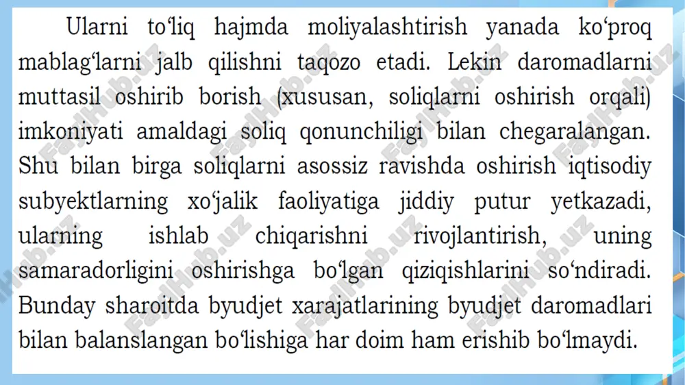 .ziyonet.uz www.interfinance.uz www.ziyonet.uz www.sciencedirect.com www.tfi.uz e’tiboringiz uchun rahmat image3.jpg image8.emf oleobject1.bin oleobject2.bin image9.png image10.png image11.png image12.png image13.png image14.png image15.png image16.png image17.png image18.png image19.png image20.jpeg image21.png image22.jpeg image23.jpeg image24.png image25.png image26.png image29.png image30.png image31.png image27.png image28.png image32.png image33.png image34.png image35.png image5.png image36.png image37.png image38.png image39.png image40.png image41.png image42.png image43.png image44.png image45.png image46.png image47.png image48.jpeg image49.jpeg image50.jpeg image51.jpeg image52.jpeg image53.jpeg image54.jpg image2.jpg /docprops/thumbnail.jpeg