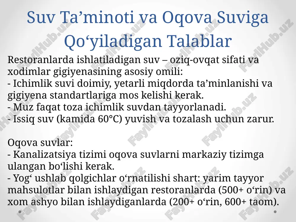 restoranlarga qo’yiladigan sanitariya-gigiena talablari - Page 4