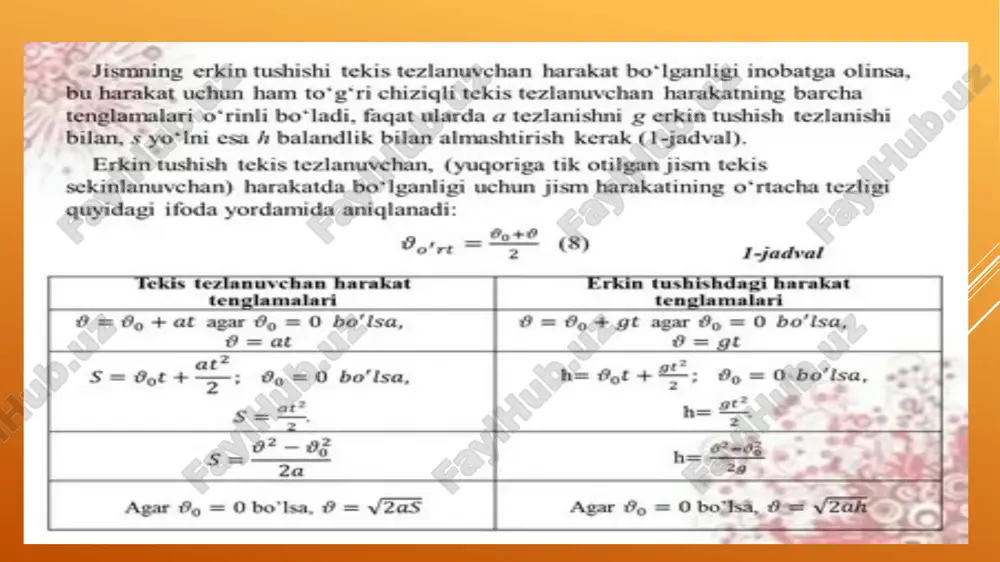 erkin tushish tezlanishi - Page 4