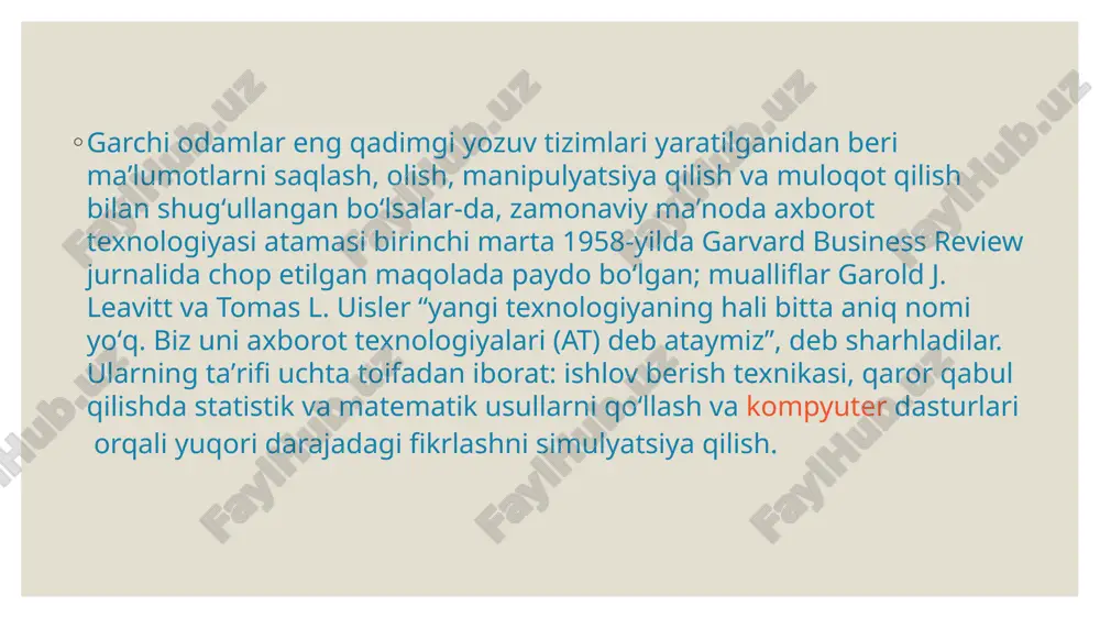 kompyuter texnologiyalari haqida malumot - Page 4