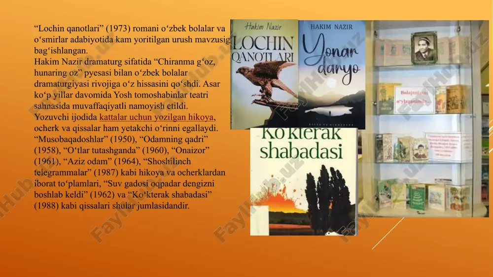 dagi qahramonlar bevosita hayotdan olingan. voqealar reallik bilan barobar yuradi. lazokatxon obrazi ona va farzand o'rtasidagi munosabatlarni qayta tiklanishiga sababchi bo'lgan, tarbiyali ayol. o'rnak bo'ladigan xislatlari juda ham ko'p. shu bilan birga, qo'shnisiga bo'lgan mehribonlik, qayg'urish tuyg'ularini, qo'lidan kelgancha yordam berish, yolg'izlatib qo'ymaslik kabi o'zbekona urf-odatlarni o'zida mujassamlashtirgan obraz timsolida ko'rishimiz mumkin. h.nazir asarlaridagi qahramonlarni badiiy to'qima sifatida kiritishda o'zining hayot davomidagi qarashlari, ko'rgan-bilganlarini, ilmiy tajribadan o'tgan voqea-hodisalarni asos qilib olgani ham alohida ahamiyatga ega. h.nazir hikoyalarida tarbiyaviy ruh yetakchilik qiladi. ota-onaga bo'lgan hurmat, keksalik chog'ida qadrlash, doimo hurmat qilish, xizmatini bemminat, og'ishmasdan bajarish kabi insoniy sifatlar asosiga qurilgan asarlarini to'laligicha yoritib bera olgan. ona siymosi haqidagi asarlar ko'p. o'.hoshimov, s.ahmad asarlaridagi singari h.nazir ham ona obrazini betakror, jozibali tasvirlaydi. farzandining onasiga nisbatan oqibatsizligi haqidagi "oqibat" hikoyasidagi xotima qismi ham rishtalarning qayta ulanishi, tiklanishi bilan yakunlanadi. bilamiz, turmushda har xil farzandlar uchraydi. bir xillari o'z shaxsiy manfaatlarini birinchi o'ringa qo'yishadi, …